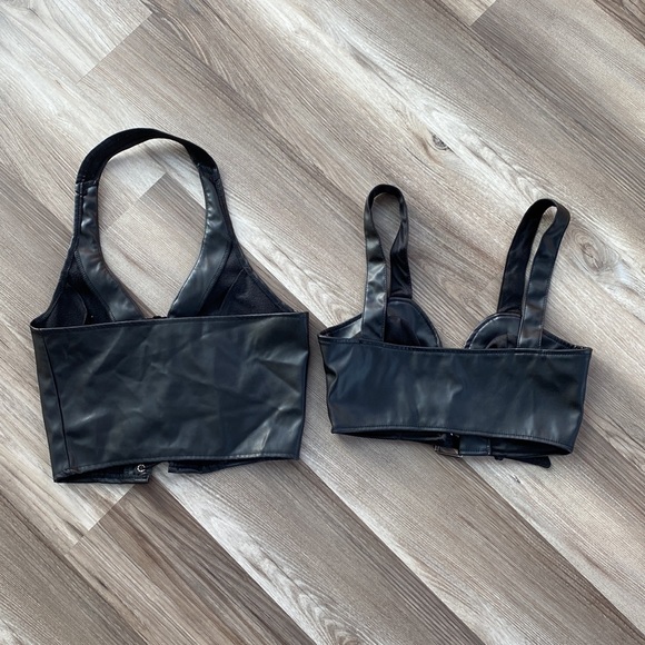 TWO faux leather tops - Picture 4 of 5